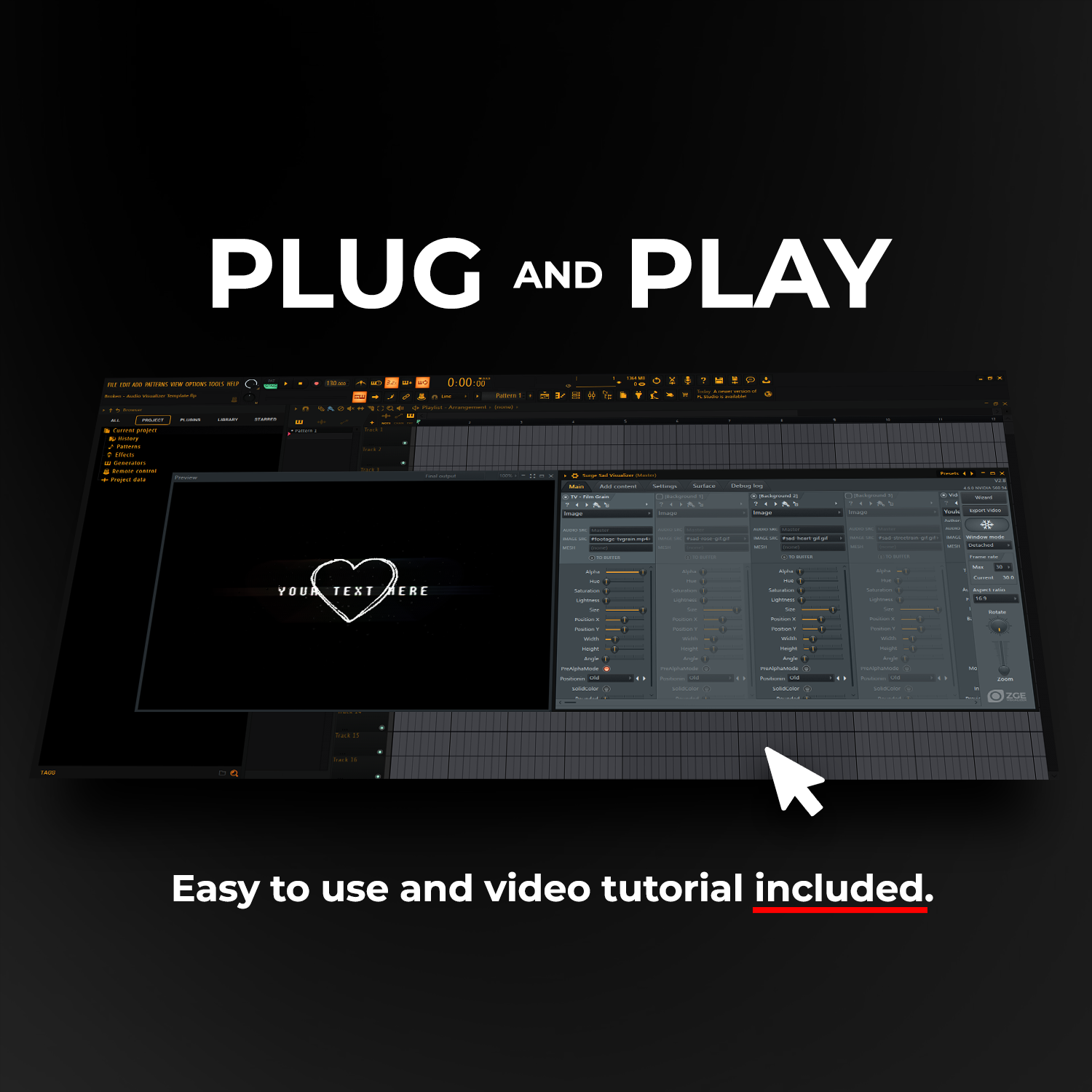 Broken - Type Beat Visualizer Template