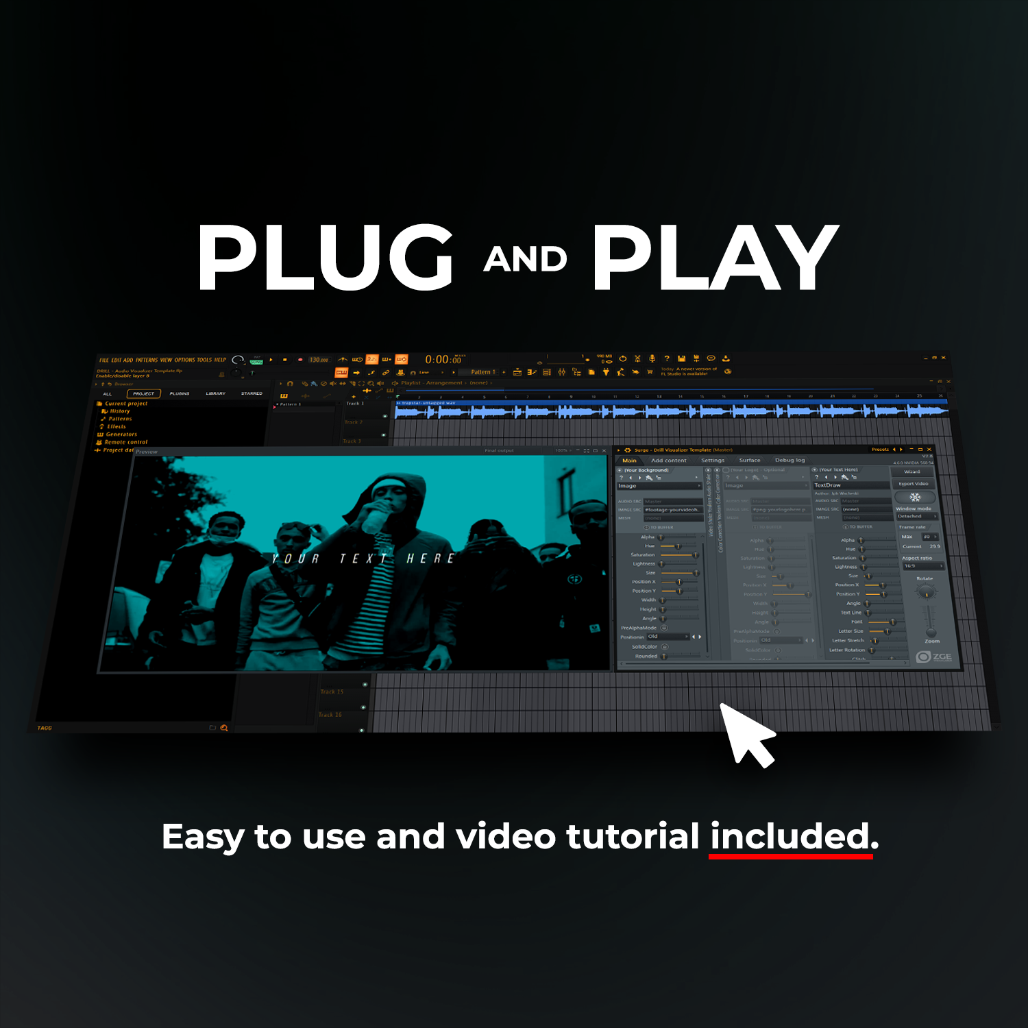 Drill - Type Beat Visualizer Template
