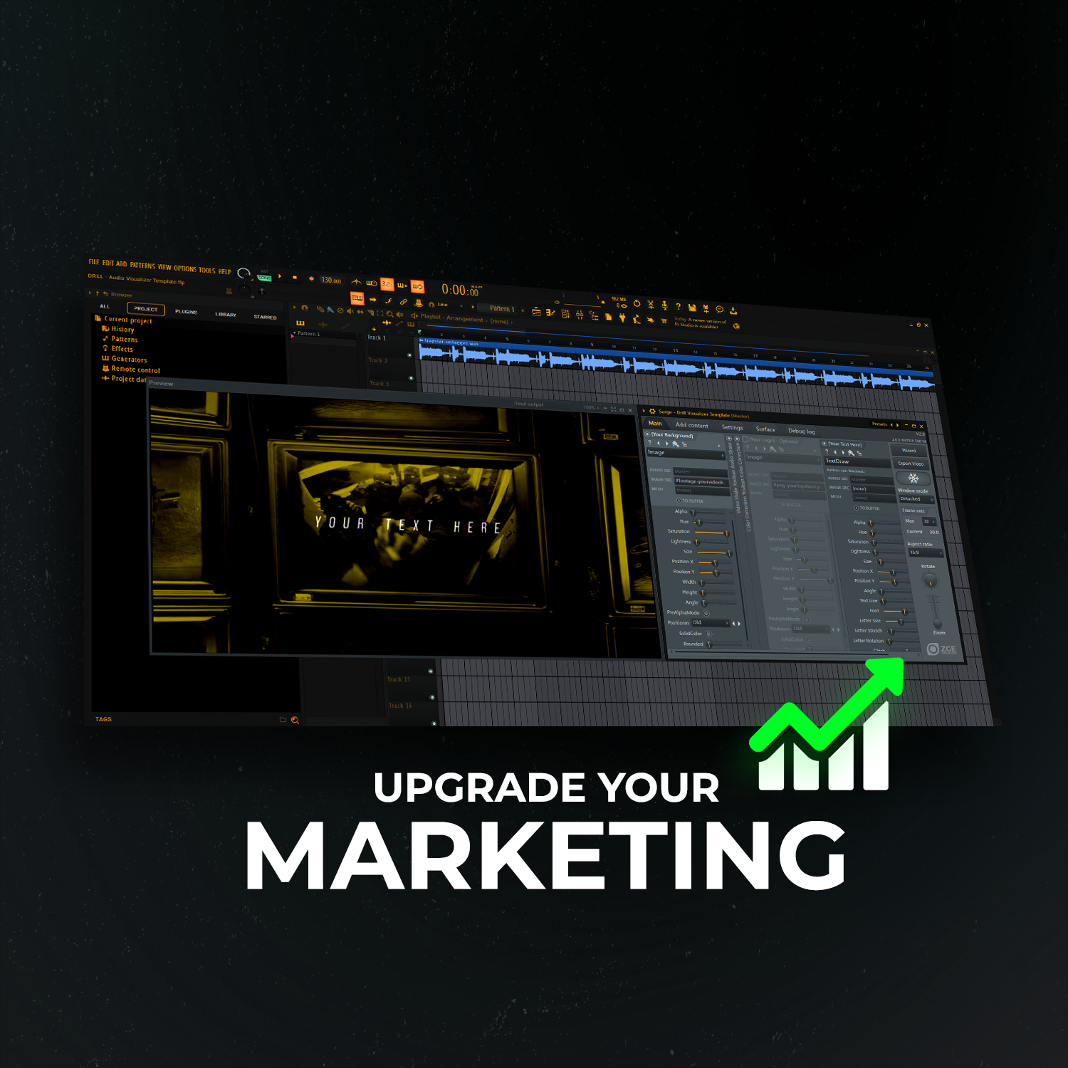 Drill - Type Beat Visualizer Template